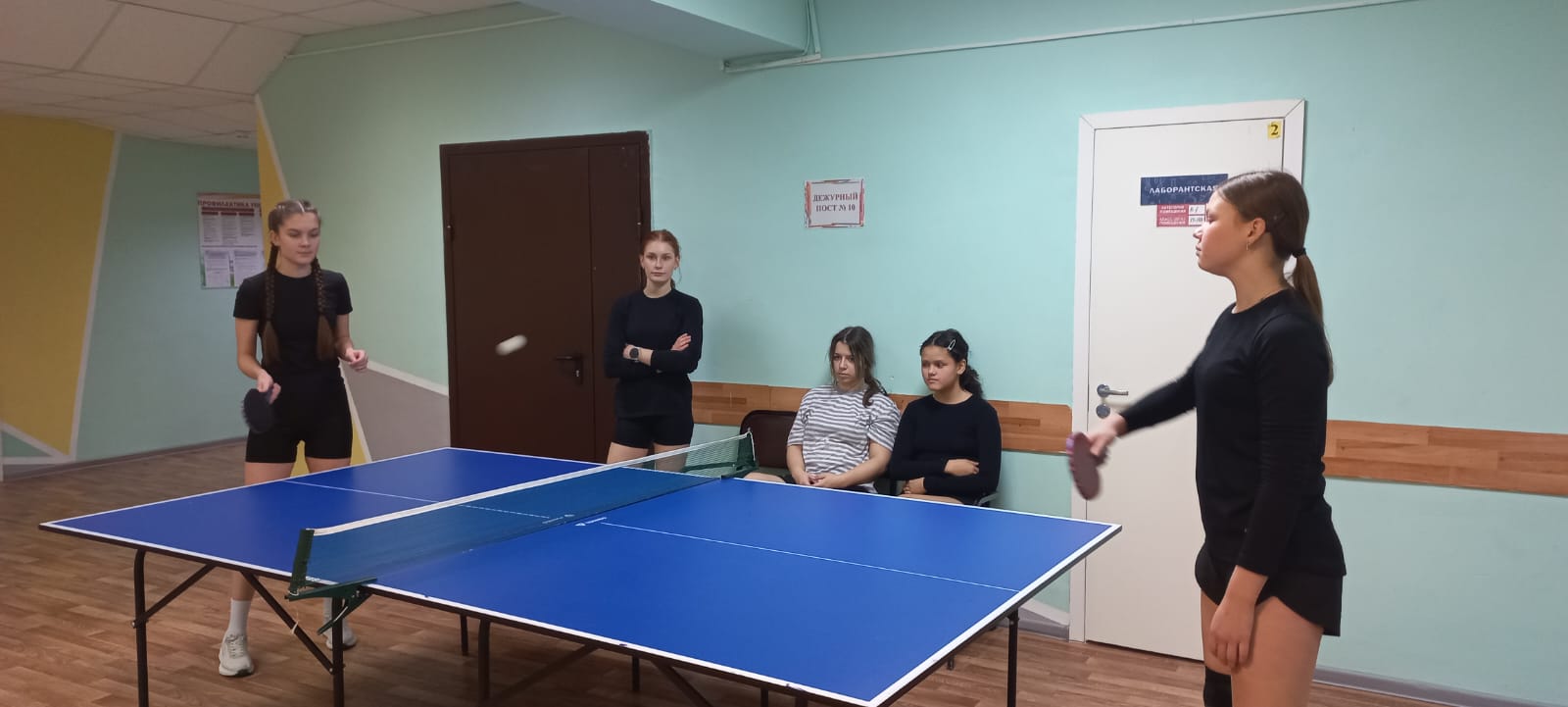 Школьный этап турнира по настольному теннису..
